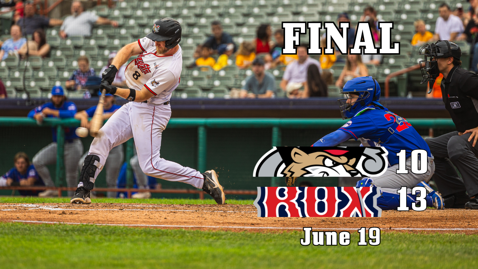 ValleyCats Lose at Brockton, 13-10, on June 19