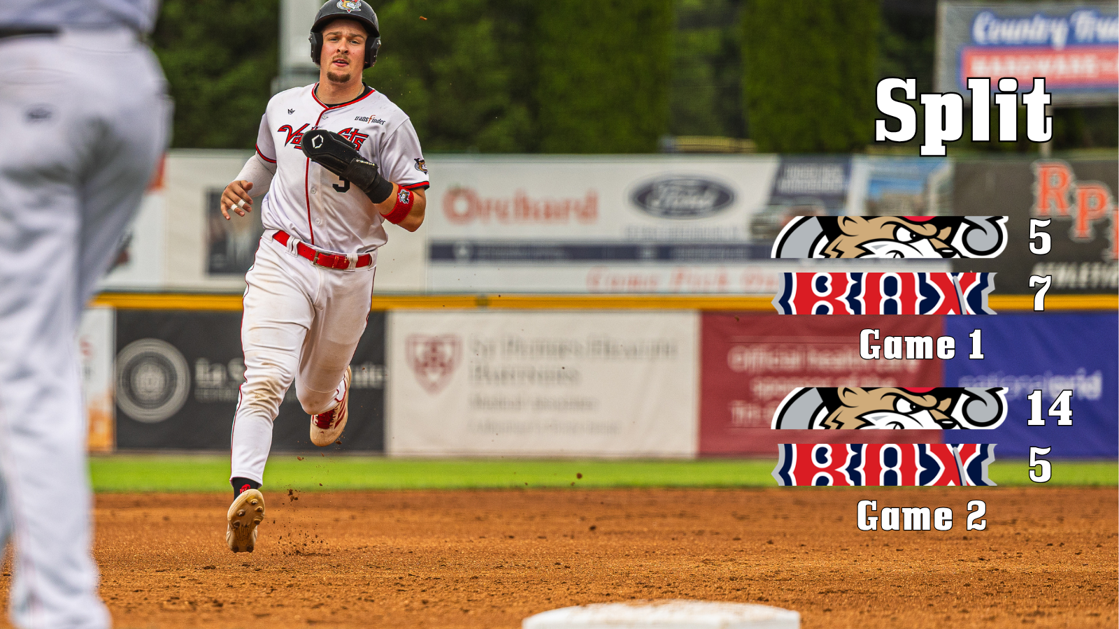 Tri-City and Brockton split a double header on July 3